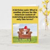 プンレおもしろいイムチェックハッピーバースデー カード (黄色い花)