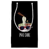 プーおもしろいススープヌードルパンダークBG スモールペーパーバッグ (正面)