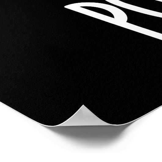 プーおもしろいタポテトプンダークBG ポスター (角)