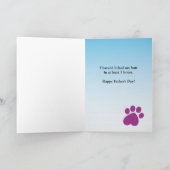 プーおもしろいチゴールデンレトリーバーファーザーズデイカード カード (内部)