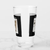 プーかわいらしティ顔かわいい犬40thバースデーブラック タンブラーグラス (左)