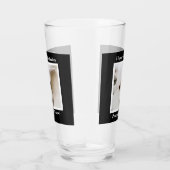 プーかわいらしティ顔かわいい犬40thバースデーブラック タンブラーグラス (右)