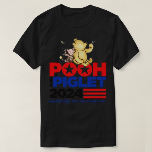 プーさんとピグレット Tシャツ (デザイン正面)