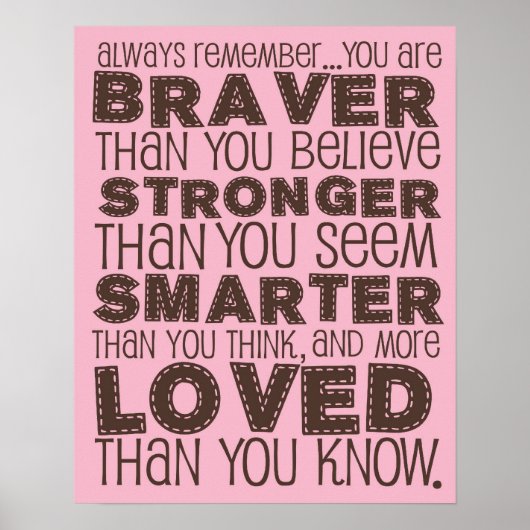 プーさんの引用 ポスター (正面)