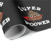 プーすごいワーおもしろいすごいヒーロウンチプンダークBG ラッピングペーパー (ロールコーナー)