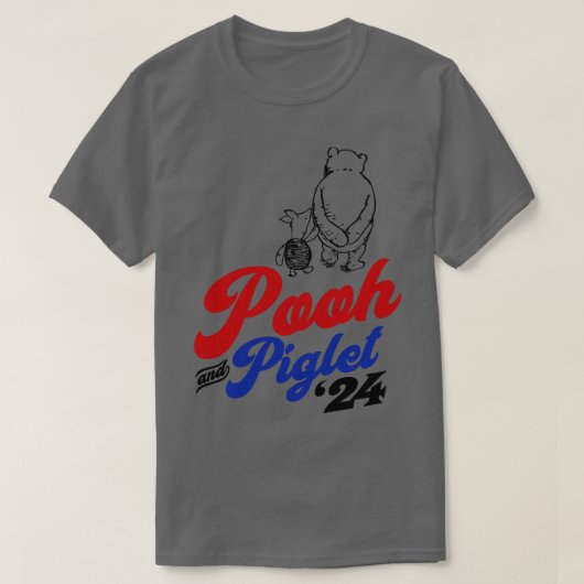 プーとピグレット2024 Tシャツ (デザイン正面)