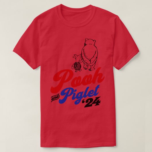 プーとピグレット2024 Tシャツ (デザイン正面)