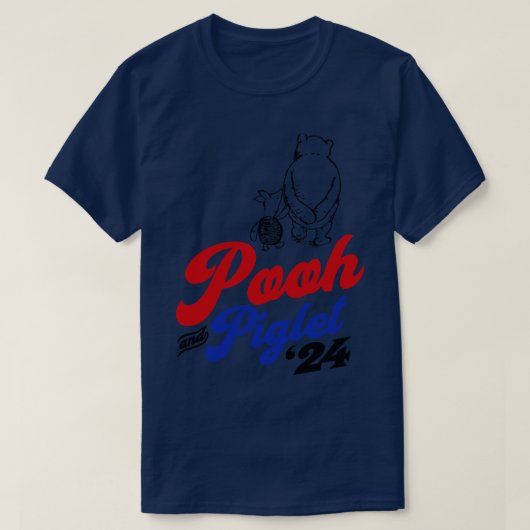 プーとピグレット2024 Tシャツ (デザイン正面)