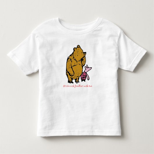 プーとピゲ トドラーTシャツ (正面)