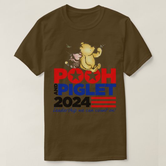 プーとピゲ Tシャツ (デザイン正面)