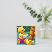 プーのワイン2. スクエア名刺 (スタンド正面)