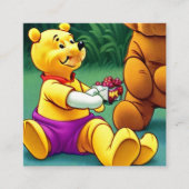 プーのワイン2. スクエア名刺 (正面)