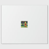 プーのワイン3. ラッピングペーパー (フラット)