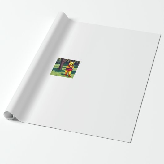 プーのワイン3. ラッピングペーパー (アンロールド)