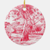 プーの木のワイン – セラミックオーナメント (裏面)