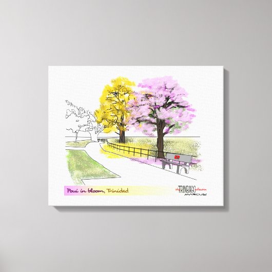 プーイイン開花 キャンバスプリント (正面)