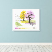 プーイイン開花 キャンバスプリント (インサイチュ (ウッドフロア))