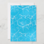 プーカッコいいルパーティー |スイミング誕生日招待状 招待状 (裏面)