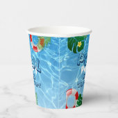 プーカッコいいルパーティー |スイミング誕生日招待状 紙コップ (右)