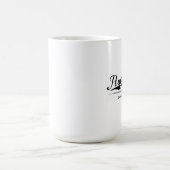 プーキープシー-ハドソンのクイーンシティ-黒 コーヒーマグカップ (中央)