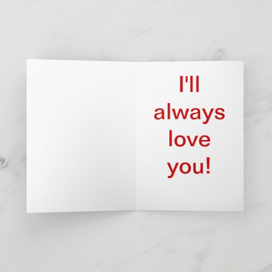 プーキーベアのカード ホリデーカード (内部)