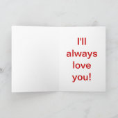 プーキーベア カード ホリデー カード (内部)