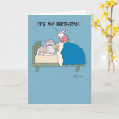 プーキー誕生日 カード (黄色い花)