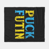 プークフティンスタンドとウクライナプークフティンスタンドUkr フリースブランケット (正面(横))