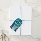 プークールルパーティー |水泳誕生日シール ギフトタグ (より糸付き)