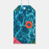 プークールルパーティー |水泳誕生日シール ギフトタグ (裏面)