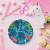 プークールルパーティー |水泳誕生日紙プレート ペーパープレート (パーティー)