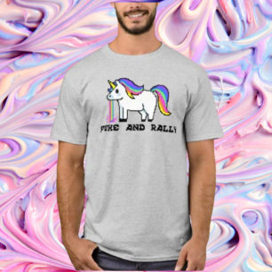 プーク&ラリーレインボーユニコーンシャツ ピクセルパーティー Tシャツ
