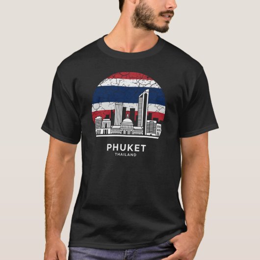 プーケットシティタイ国旗 Tシャツ (正面)