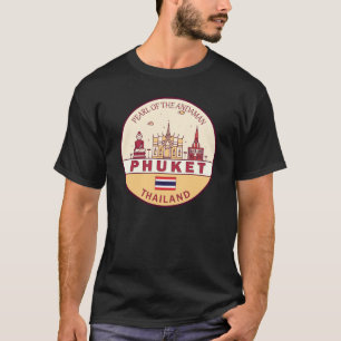 プーケットタイランドシティスカイラインエンブレム Tシャツ