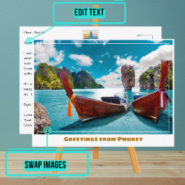プーケットタイランドシースケーモダンプ ポストカード