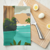 プーケットタイランドレトロ キッチンタオル (四つ折り)