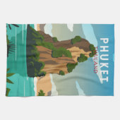 プーケットタイランドレトロ キッチンタオル (横)