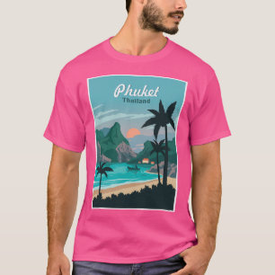 プーケットタイランドヴィンテージリゾートトラベル広告ズ Tシャツ
