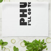 プーケット私はパタヤに行く キッチンタオル (折り畳み)