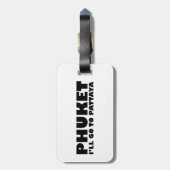 プーケット私はパタヤに行く ラゲッジタグ (裏面縦)