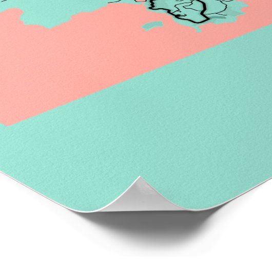 プーケット – タイピーニーシティの地図 ポスター (角)