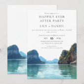 プーケット タイランドで幸せな結婚式 招待状 (正面/裏面)