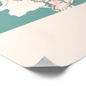 プーケット – タイランドチョークシティの地図 ポスター (角)