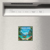 🌴 プーケット タイ ビーチの思い出 島への旅から マグネット (インサイチュ (食洗機))