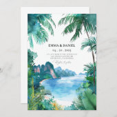 プーケット 結婚式 タイ 誘い 招待状 (正面/裏面)