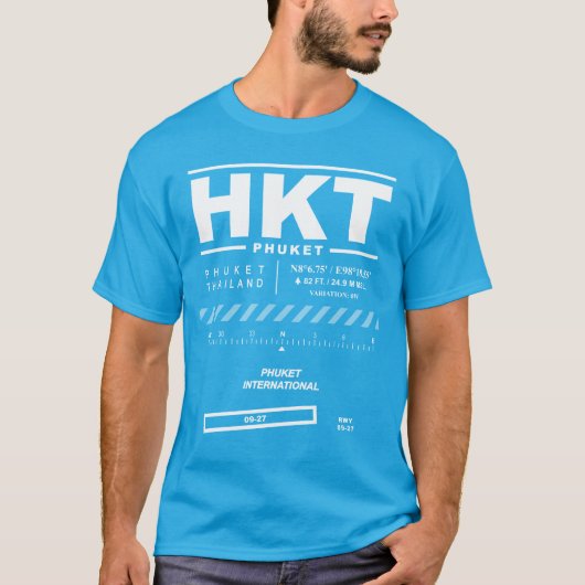 プーケ国際的ットエアポートHKT Tシャツ (正面)