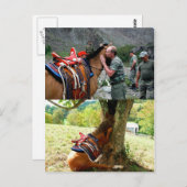 プーチンおよび馬Владимир Путин Поцелуй Смерти ポストカード (正面/裏面)