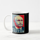 プーチンに希望を 私はウクライナと共に立つ コーヒーマグカップ (左)
