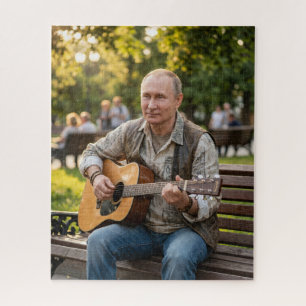 プーチンのフォークギター アコースティックバード ジグソーパズル
