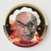 プーチンの終末時計 ラージ壁時計 (正面)